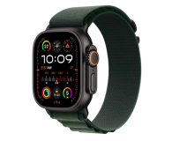APPLE Watch Ultra 2 GPS + Cellular 49mm koperta tytanowa (czarny) + opaska Alpine M (ciemnozielony) - 1278232 - zdjęcie 1